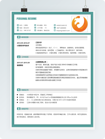 售前咨询个人简历模板