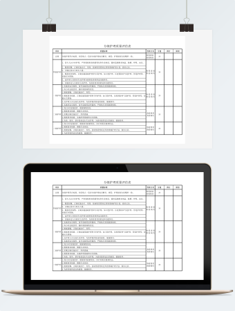 分级护理质量评估表
