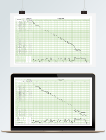 宿舍施工横道图excel模板
