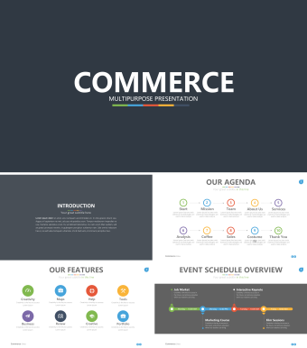 白色简约欧美风商业计划ppt模板