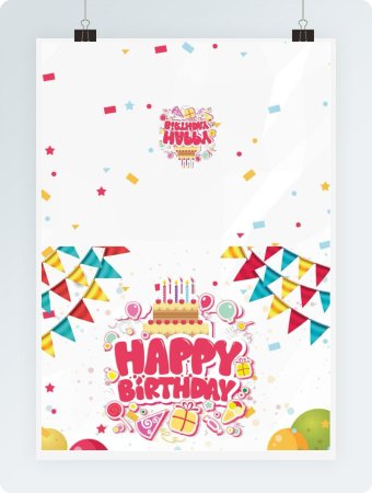 生日贺卡word模板