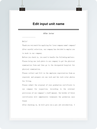 录取通知书（英文版）