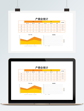 产销会统计Excel模板