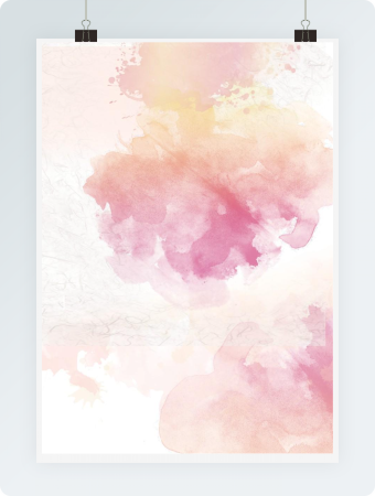 水彩背景素材Word信纸模板