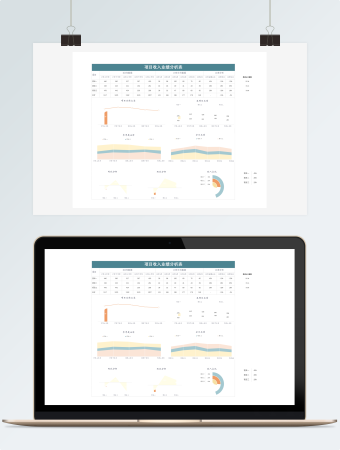 项目收入业绩分析表