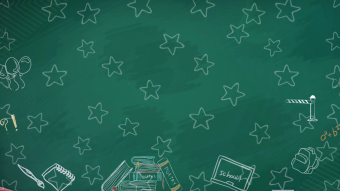 高清卡通风格卡通元素教师节片头模板