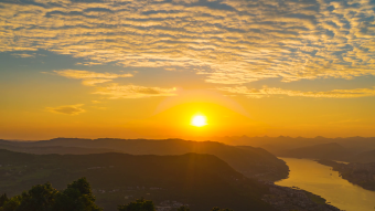 光辉日落视频动态模板