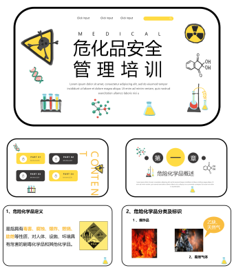 危化品安全管理培训课件PPT模板