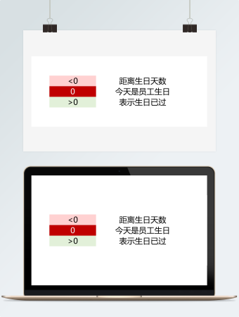 员工生日倒时计