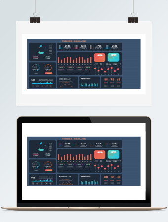 可视化图表-销售收入看板