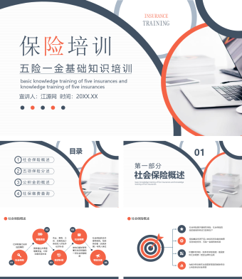 五险一金基础知识培训PPT模板