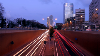 地下隧道 交通 夜景 街道