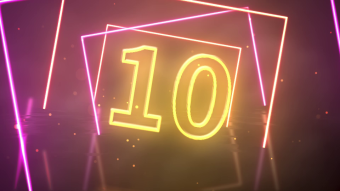 霓虹灯双11促销狂欢节预热倒计时