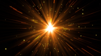 金色光束光线汇聚亮光动画元素特效元素