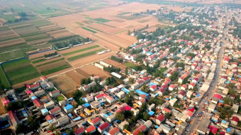 江苏邳州城市房屋建筑航拍视频