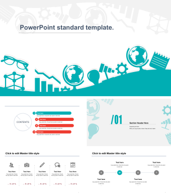 蓝色简约工作总结年终总结PPT模板