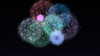 烟花炸开生日快乐效果