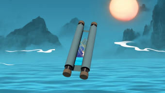 中秋国风鎏金卷轴片头开场模板