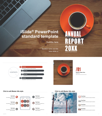 英文简约商务通用PPT模板