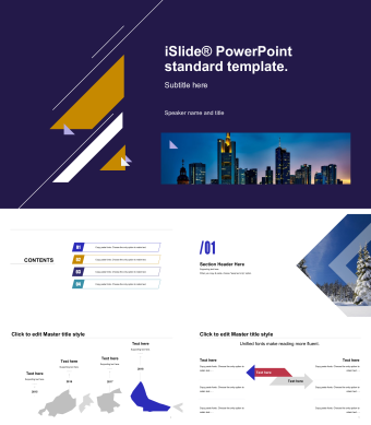 英文简约商务汇报PPT模板