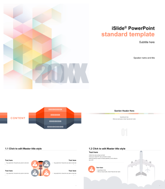 英文简约个人汇报总结PPT模板