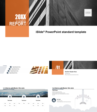 英文简约工作汇报总结PPT模板