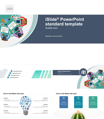 英文简约工作汇报商务总结