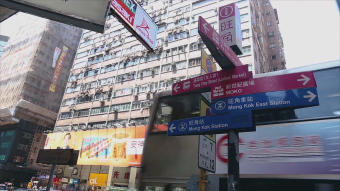 香港地标旺角街头