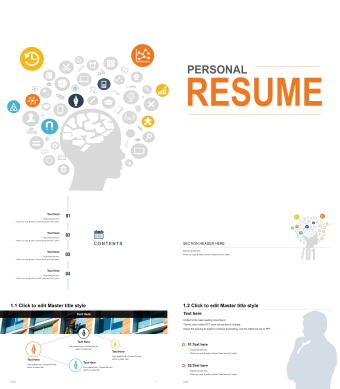 白色简约风商业计划PPT模板