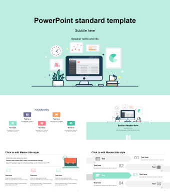蓝色简约欧美风商业计划书PPT模板