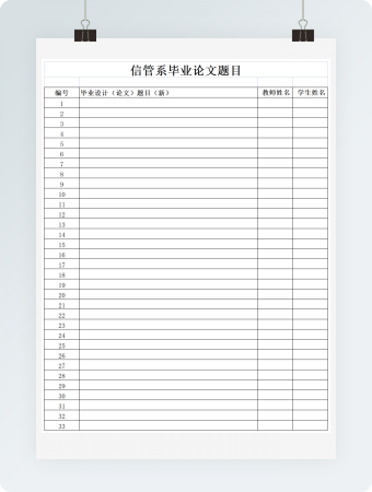 管理信管国贸论文题目