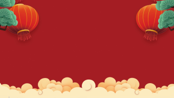 虎年新年祝福节日祝福海报片头片尾背景视频