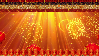 大气福字开场背景高清