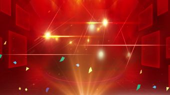 2022新征程再出发年会签到处金色粒子