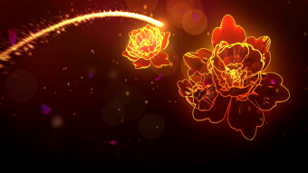 2022喜庆中国年虎年唯美粒子舞台背景