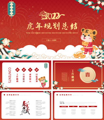 虎年规划总结PPT模板