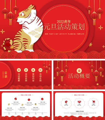 虎年元旦活动策划PPT