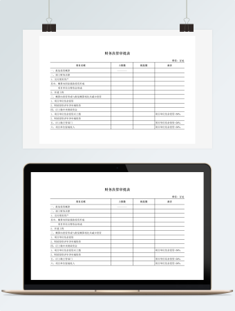 财务决算审批表模板