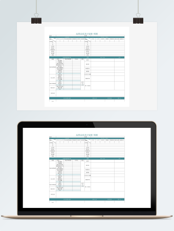 运营总结及计划表-周报Excel模板