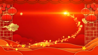 红色喜庆传统节日元旦新年立体金字片头背景视频