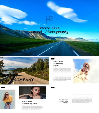 欧美风旅游摄影公司宣传PPT