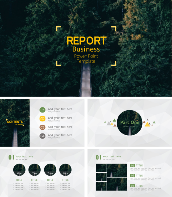 绿色简约商务商业计划书PPT模板