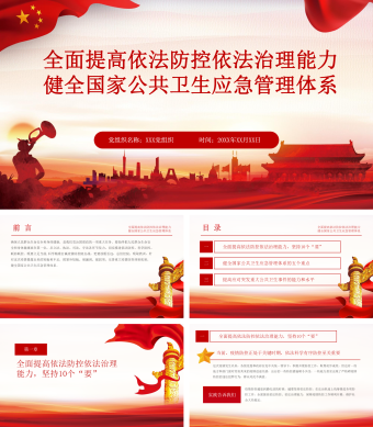 健全公共安全体系维护公共安全PPT模板