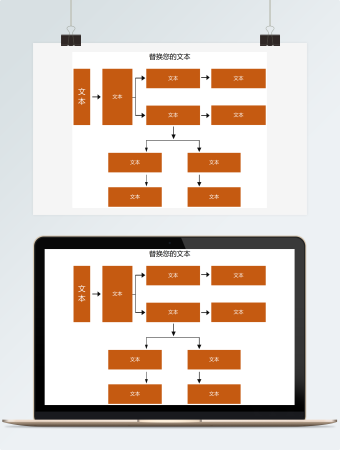 通用横板竖版分支流程图