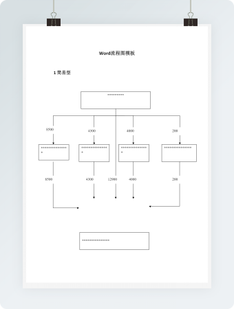 Word流程图模板