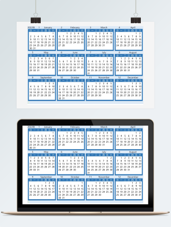 2022年日历一览表4