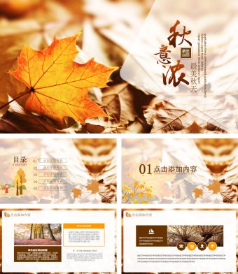 秋意浓最美秋天PPT