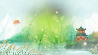 古风二十四节气谷雨背景视频