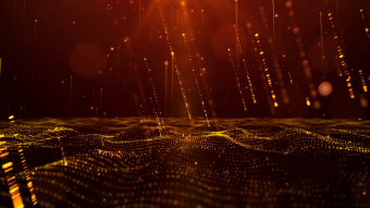 酷炫黑金粒子运动背景视频