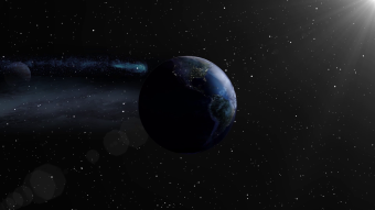 炫酷星空地球宇宙背景视频素材